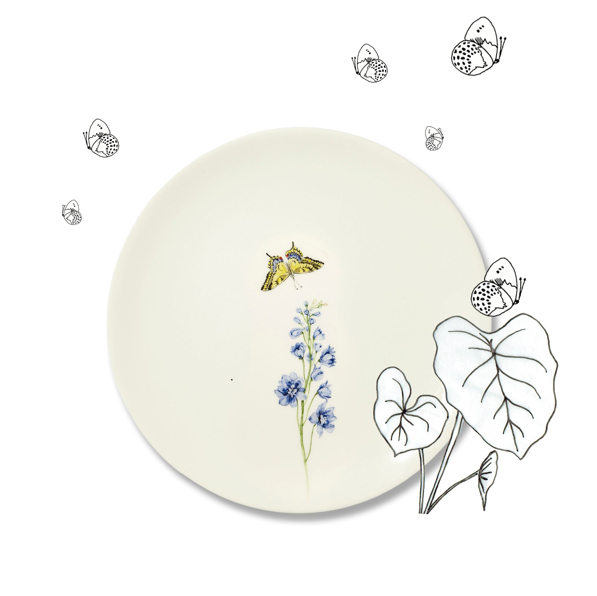 Bloom Delphinium Dinner Plate, 25cm