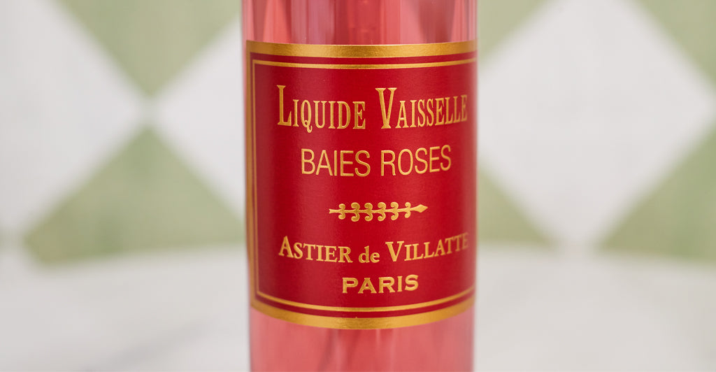 Baies Roses Dishwashing Liquid by Astier de Villatte, 500ml