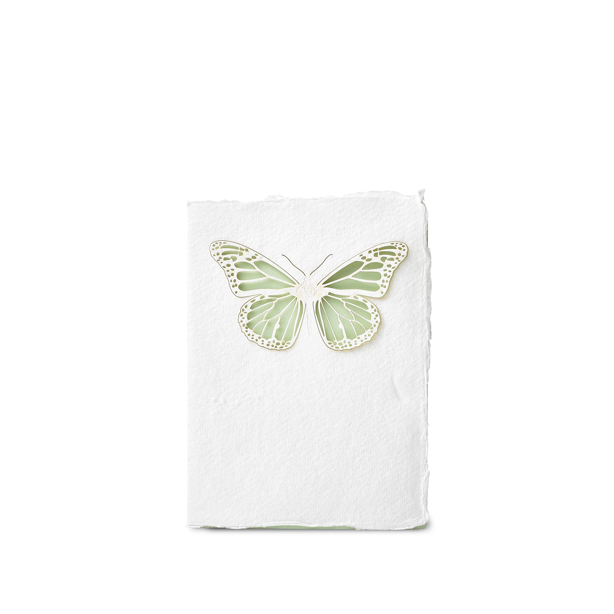 Handmade Paper Greeting Card with Butterfly, 15cm x 10cm