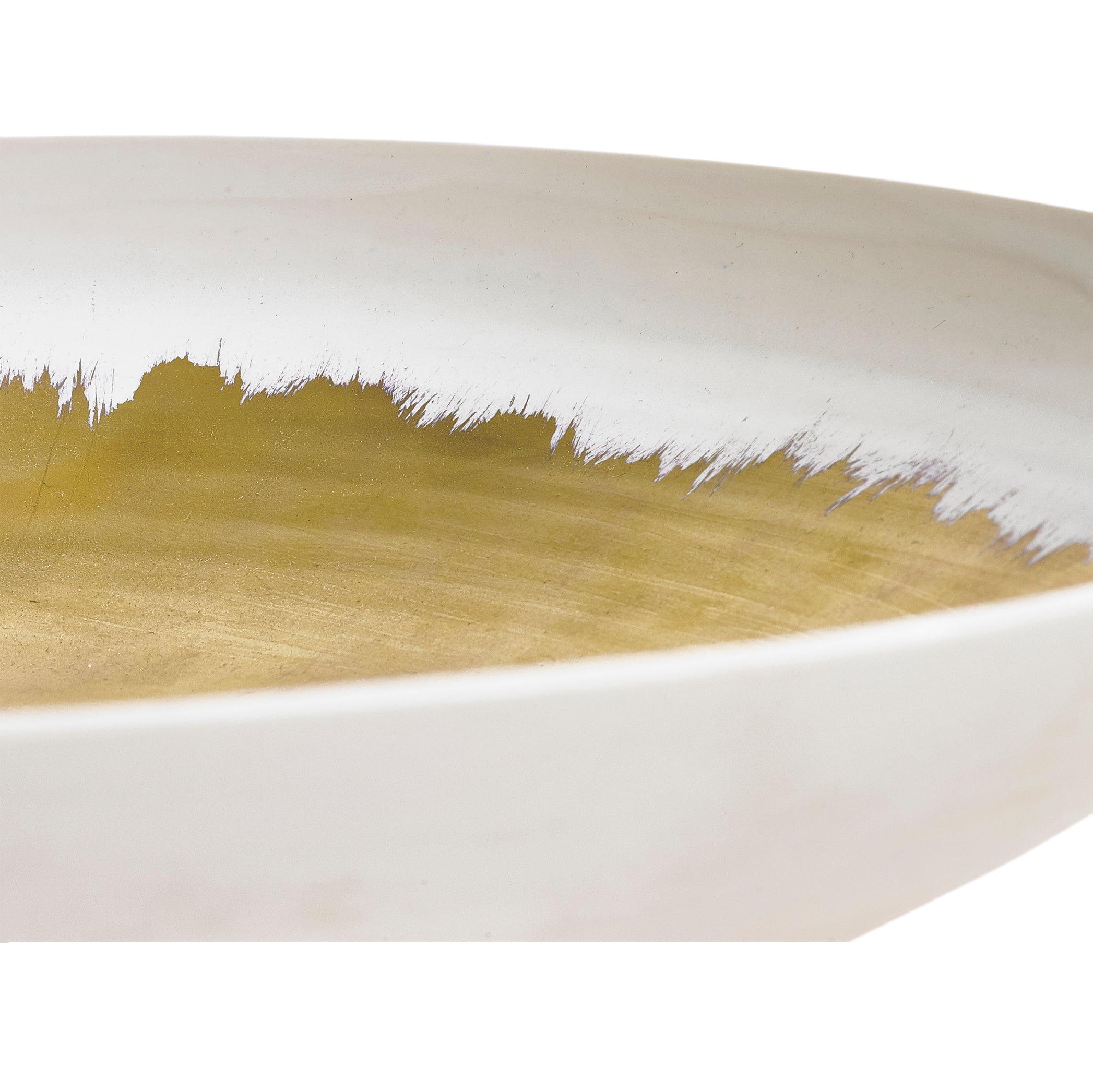 Large Ceramic Bowl in Gold, 30cm