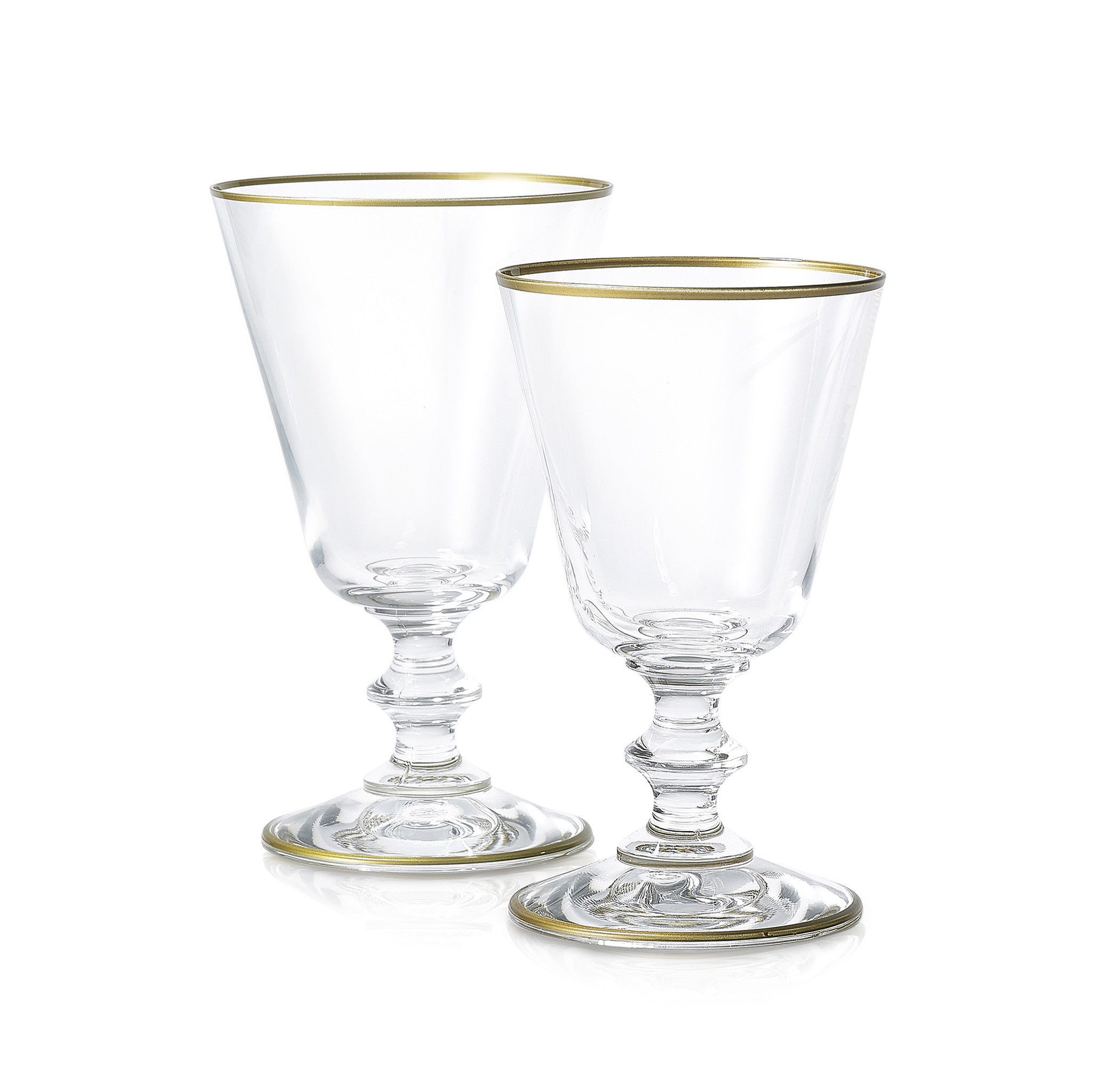 Summerill & Bishop Classic Red Wine Glass With Gold Rim, 24cl