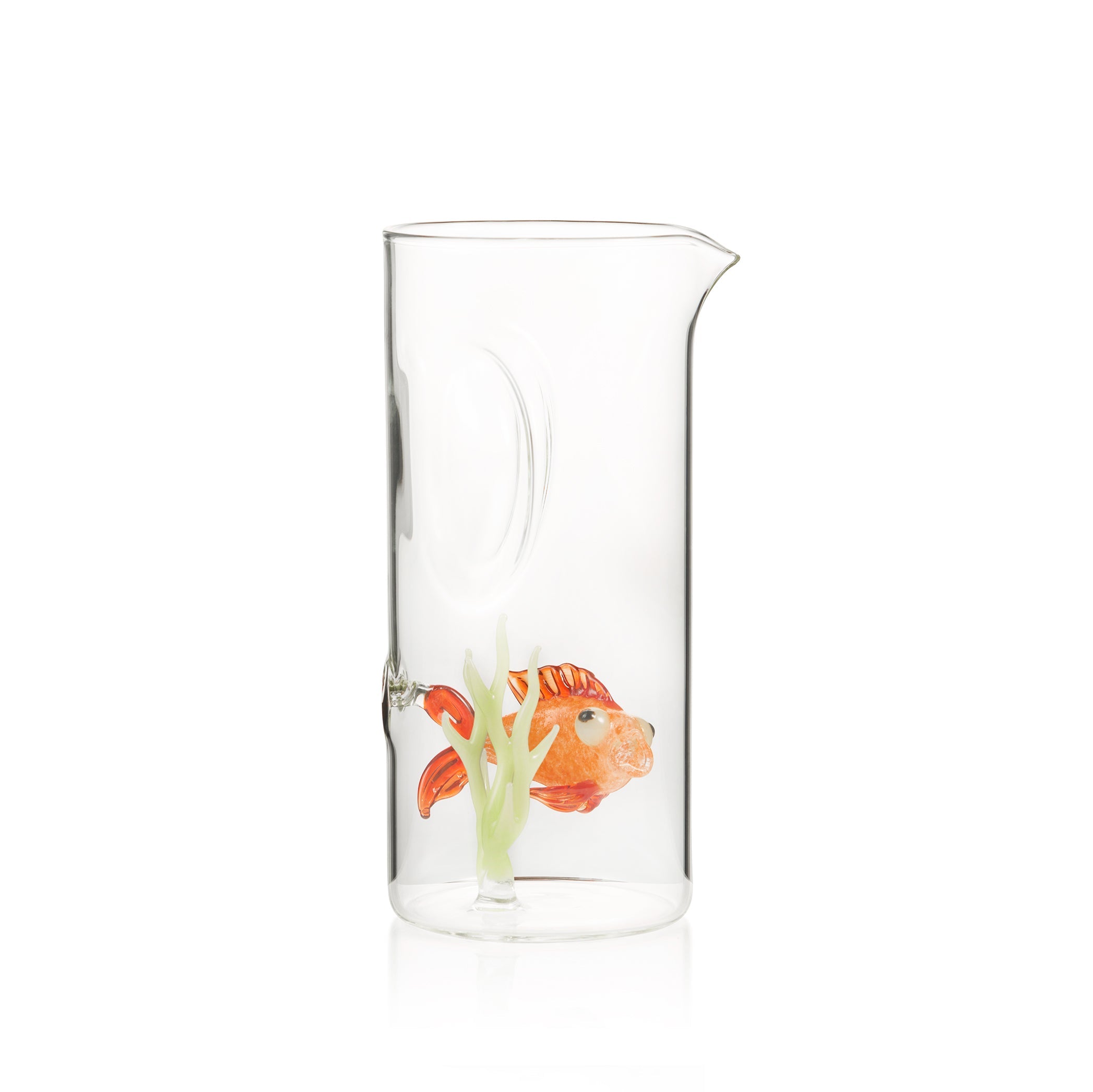 Handblown Glass Goldfish Carafe, 24.5cm