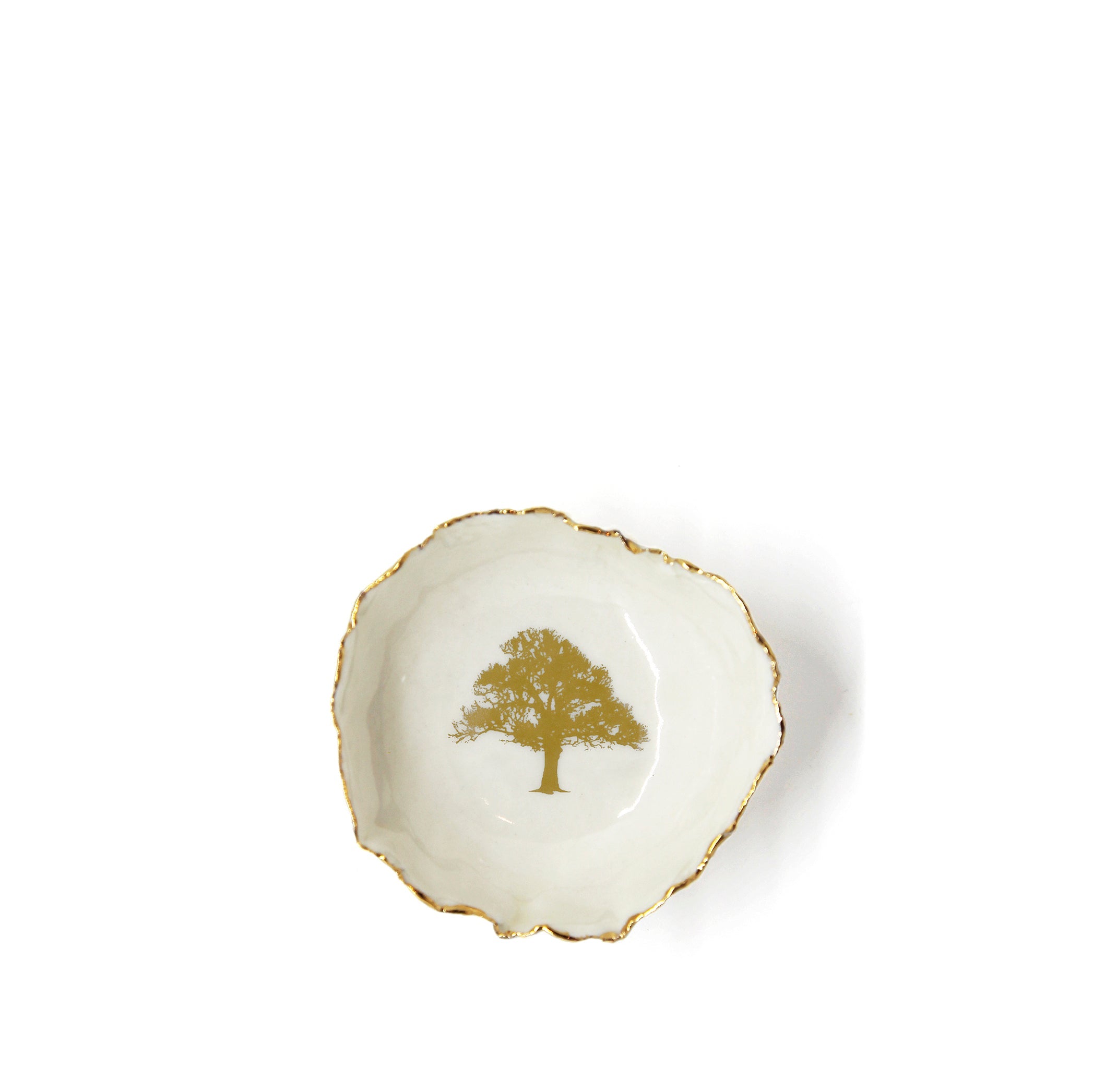 HB Jagged Bowl with Gold Tree, 7cm