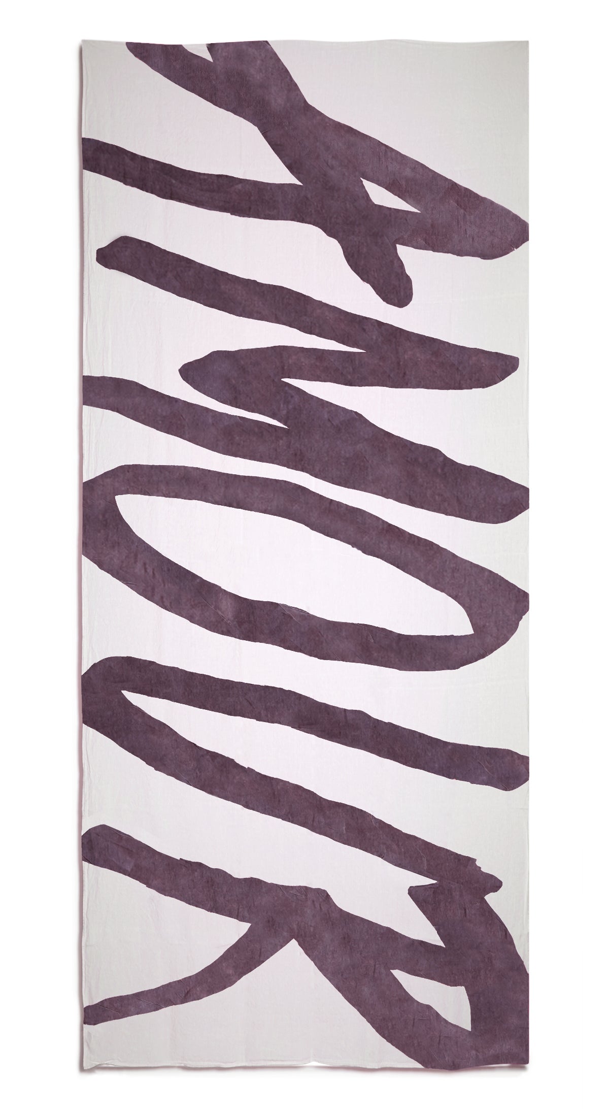 Bespoke Word Linen Tablecloth in Grape Purple