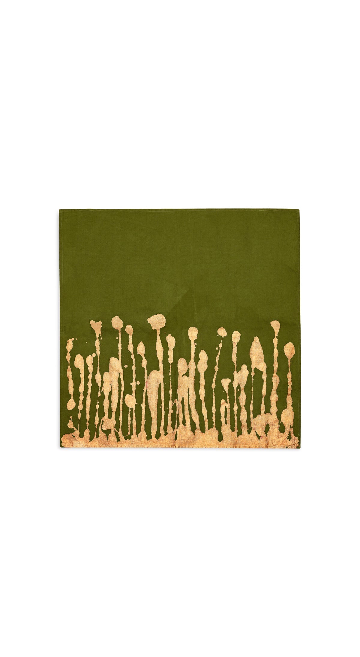 Ink Linen Napkin in Deep Green, 50x50cm