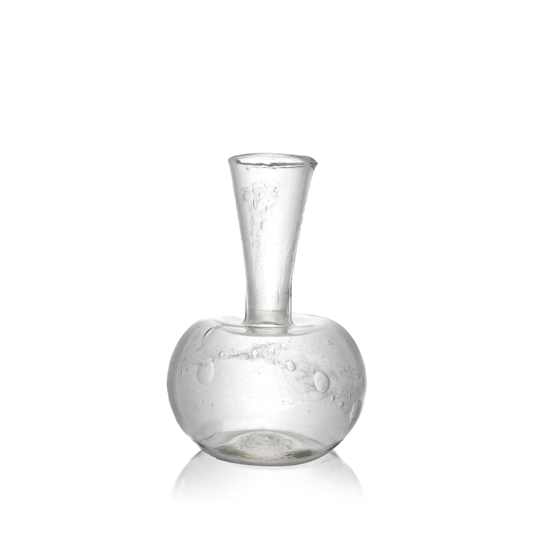 Handblown Glass Boule Carafe in Clear, 18cm