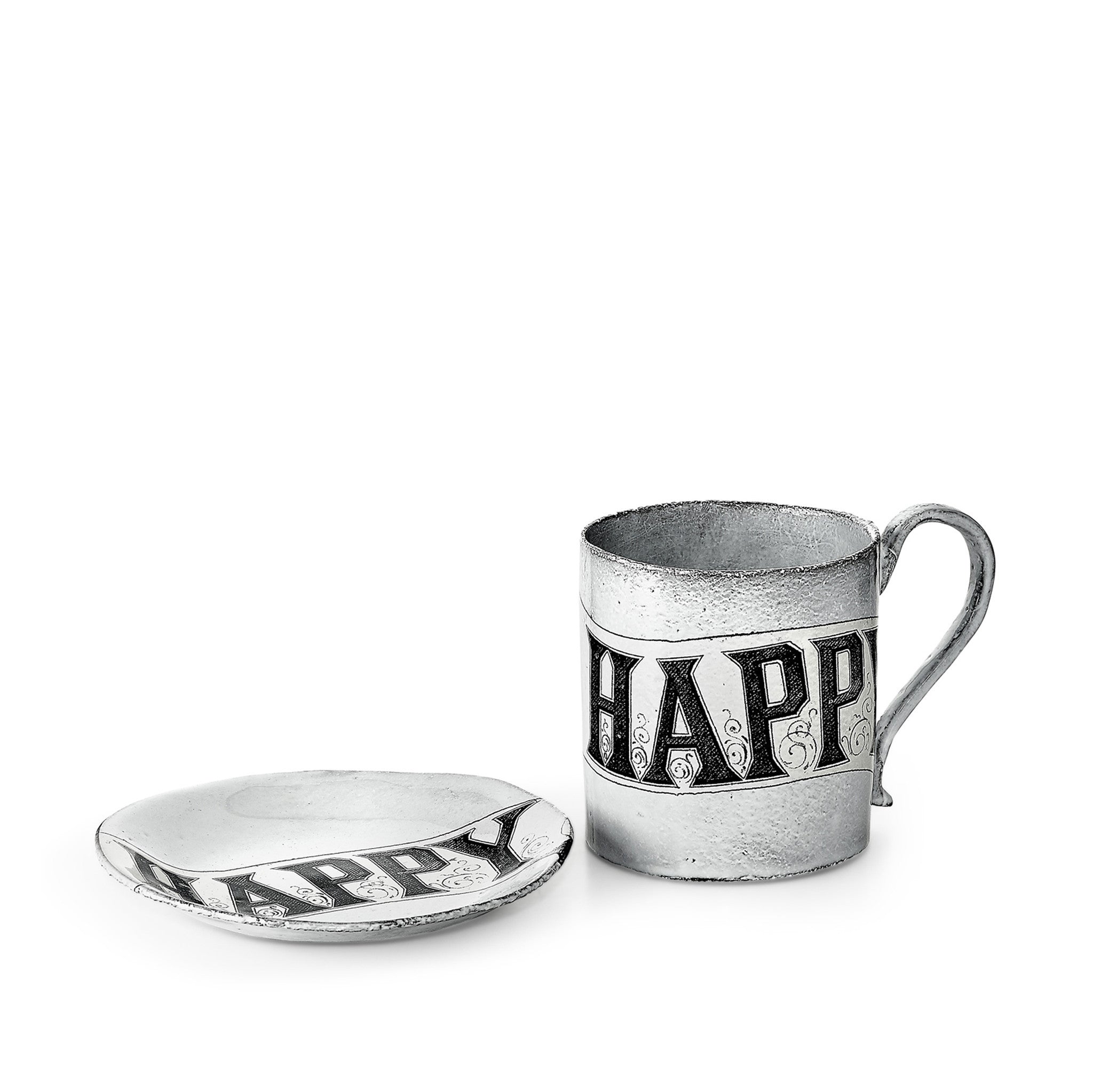 Happy Mug by Astier de Villatte, 10cm