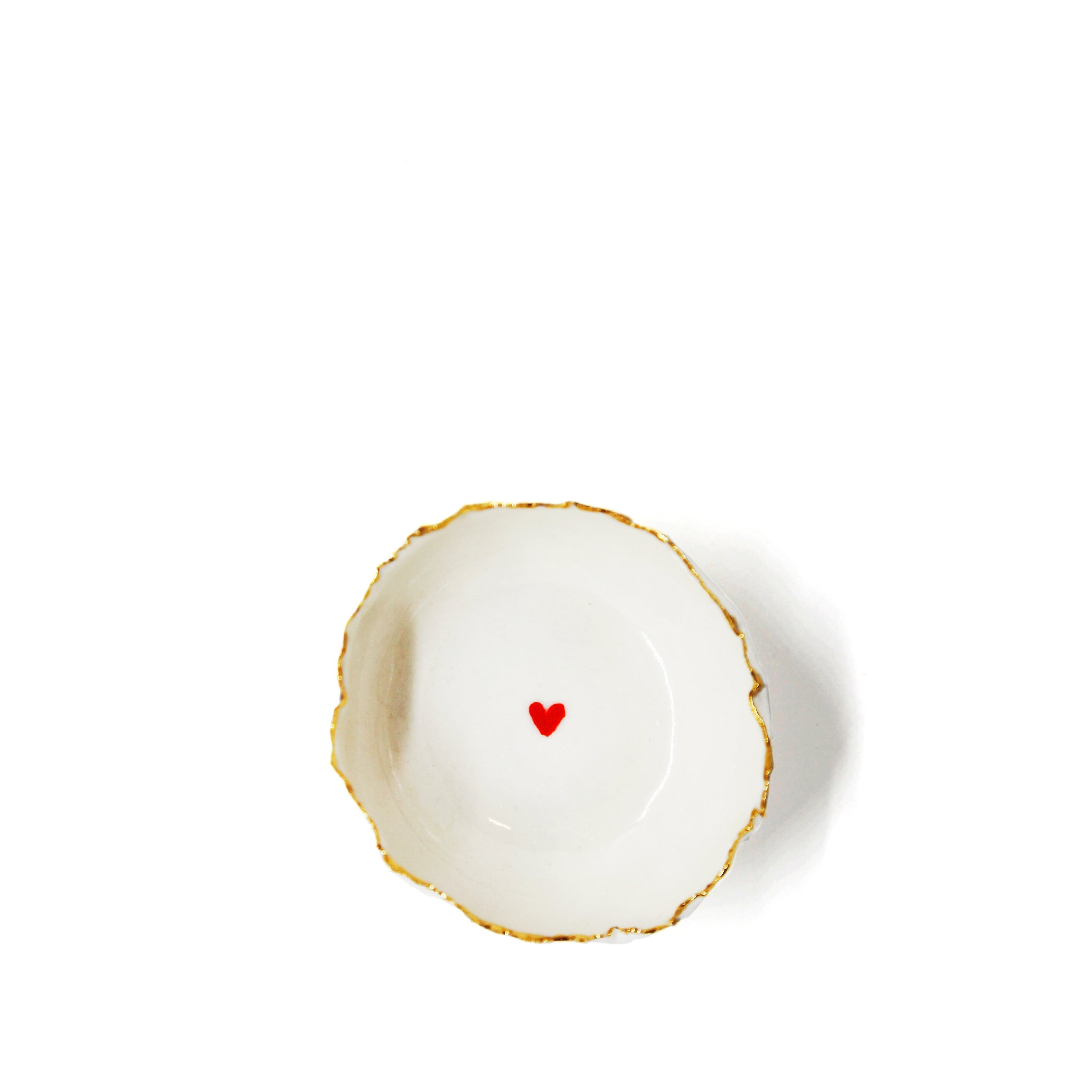 HB Jagged Bowl with Heart, 7cm