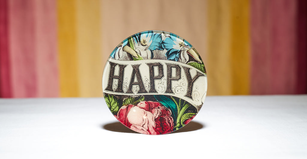 John Derian 'Happy' Round Plate, 13cm