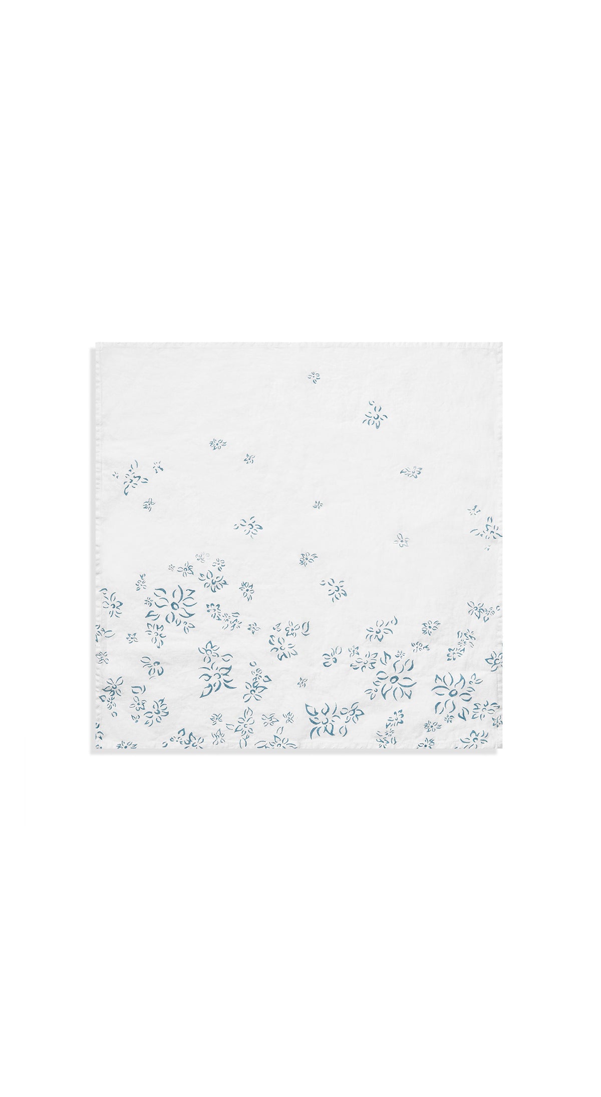 Bernadette's Falling Flower Linen Napkin in Light Blue, 50x50cm