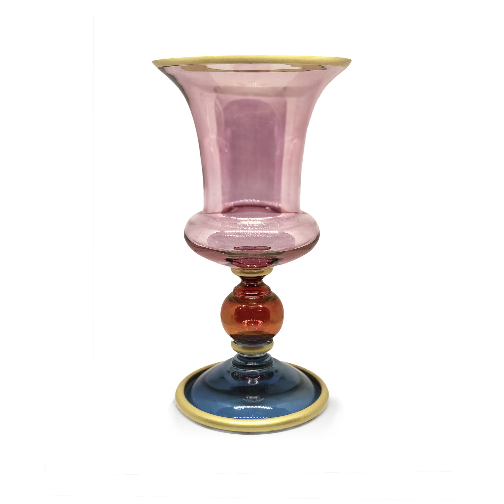 Handblown Italian Coloured Glass Medicis Vase, Small, 33cm