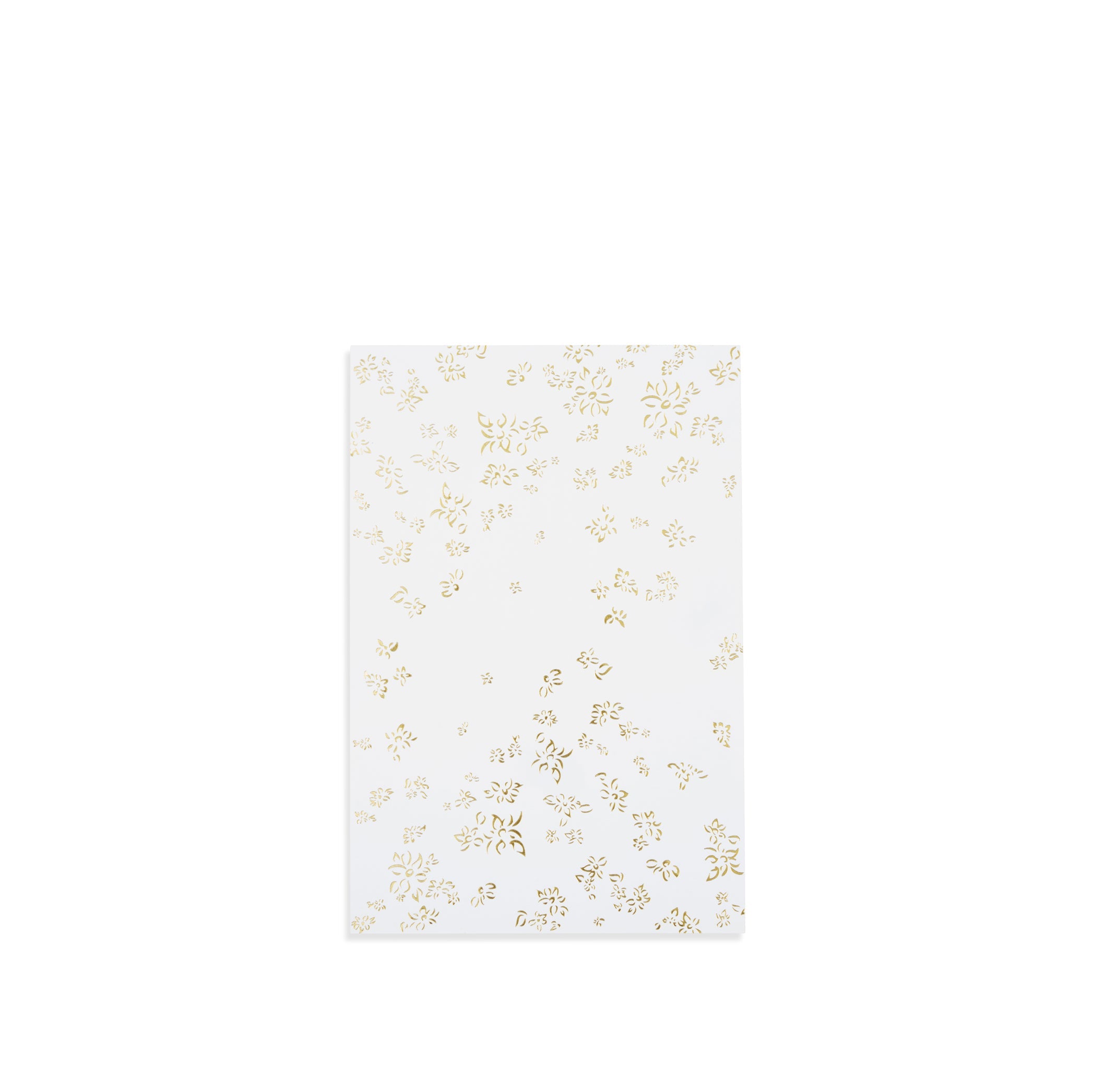 Summerill & Bishop Gold Foiled Falling Flower Table Menu Cards, Packet of 12