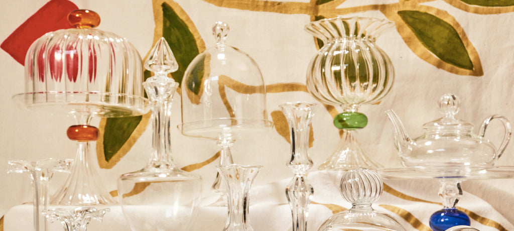 Clear Handblown Glass Teapot, 25cm