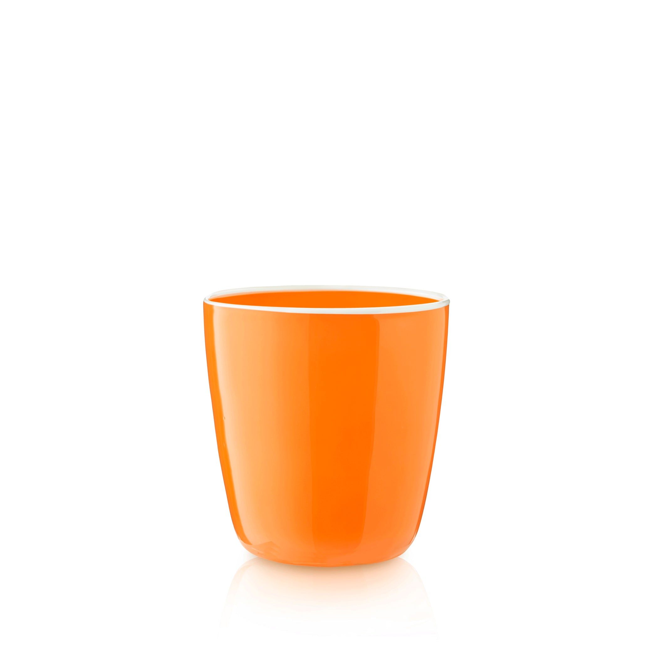 Handblown Bumba Glass Tumbler in Orange, 30cl