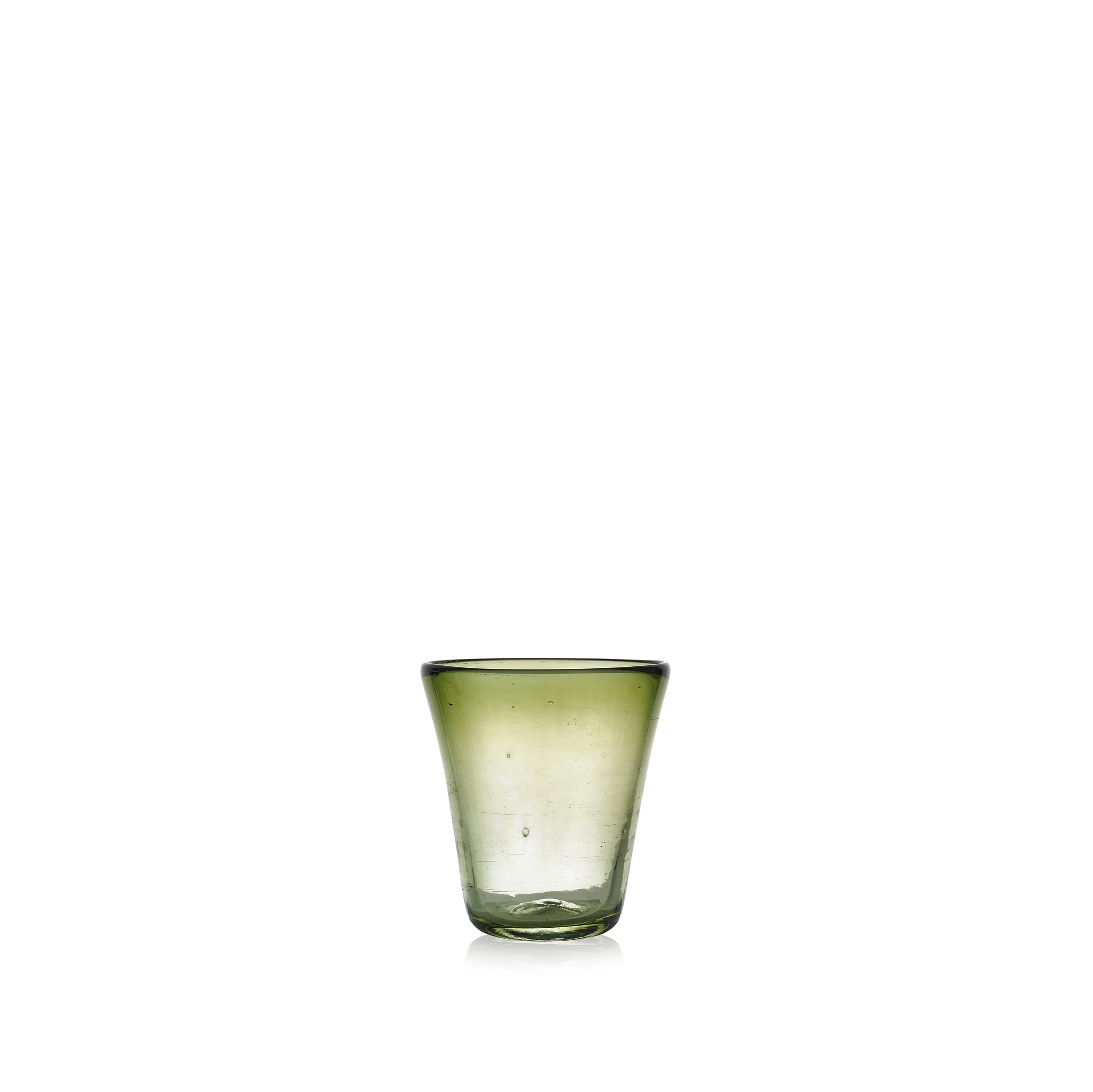 Handblown Glass Votive in Olive, 40ml