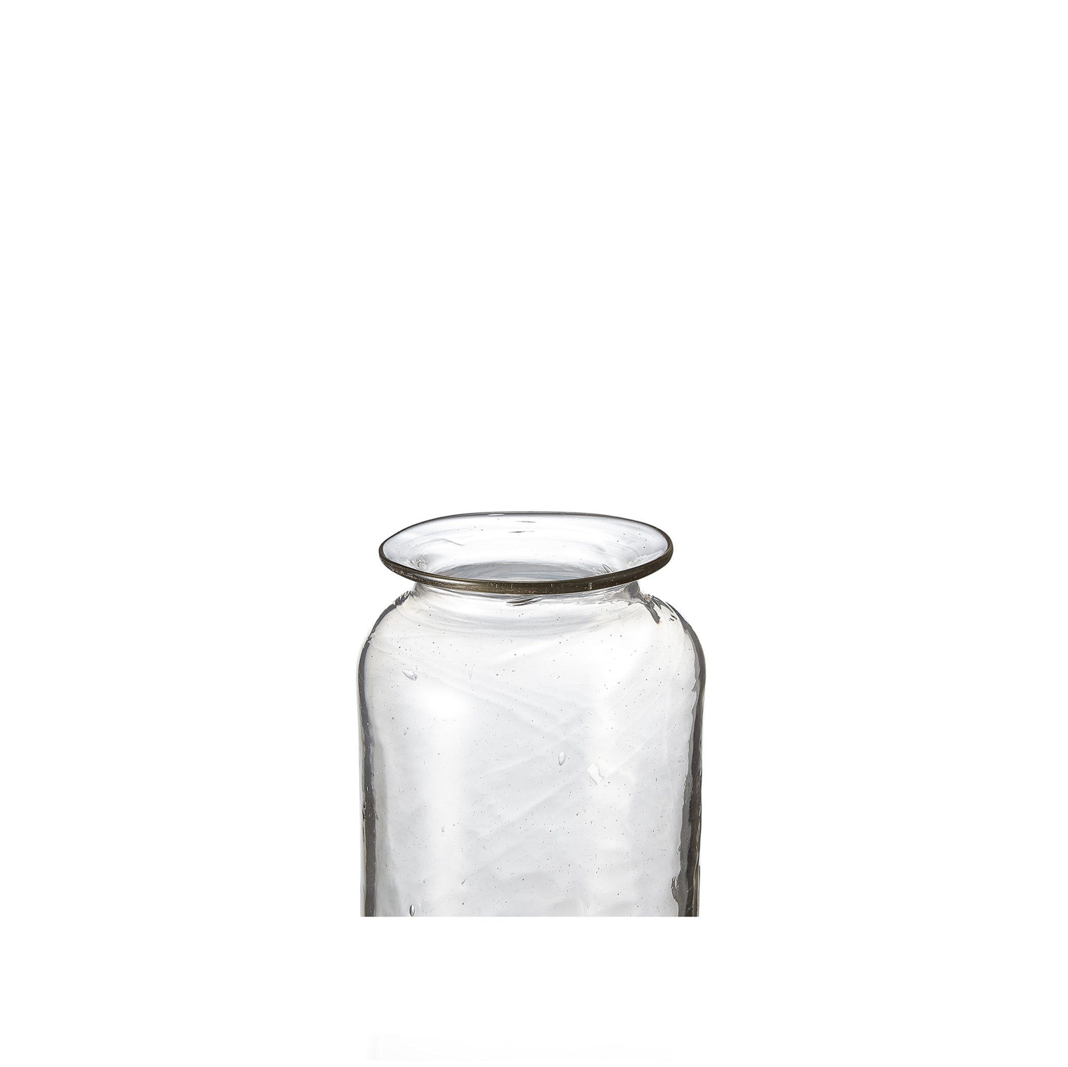 Handblown Small Glass Pharmacy Vase, 12cm