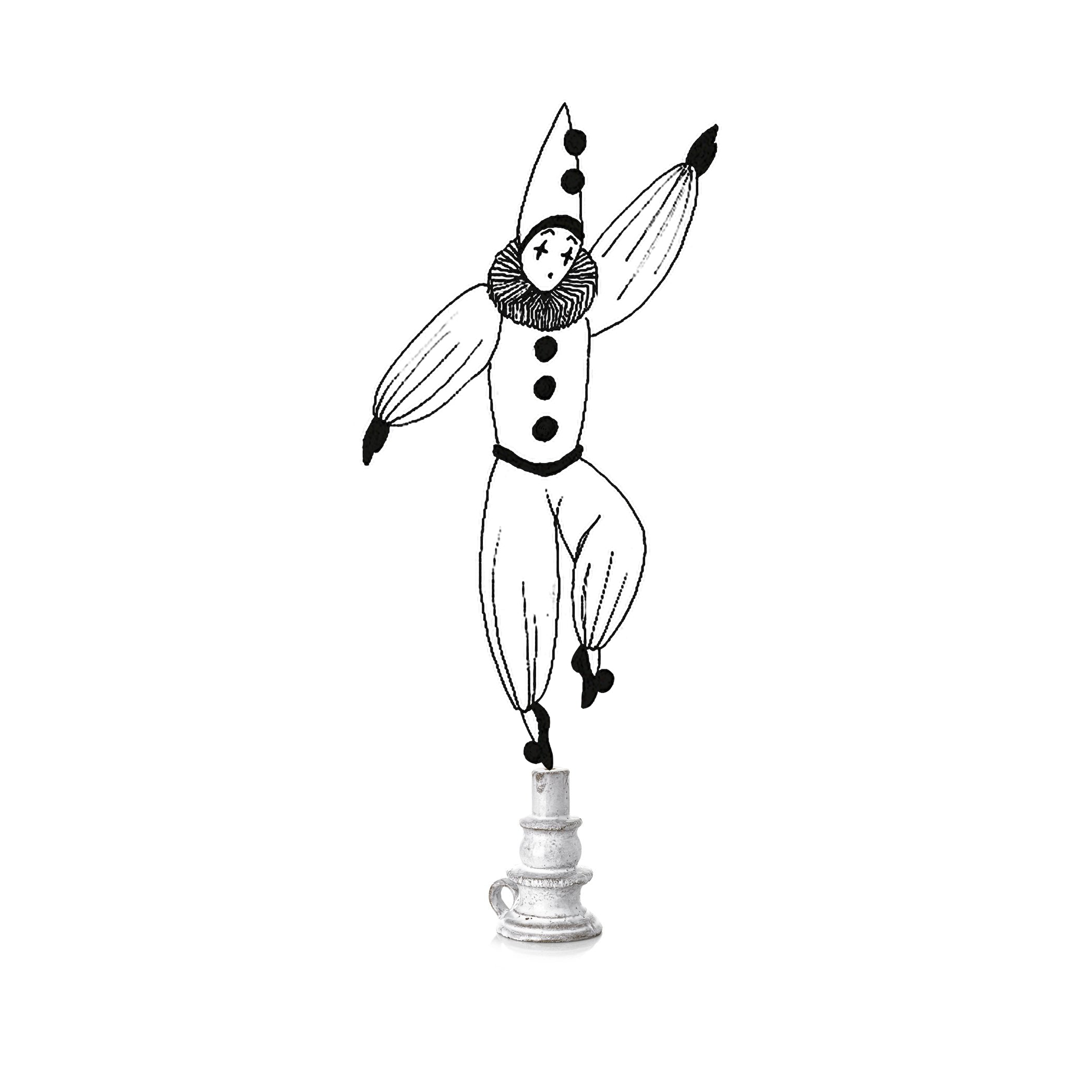 Pierrot Incense Burner by Astier de Villatte, 7cm