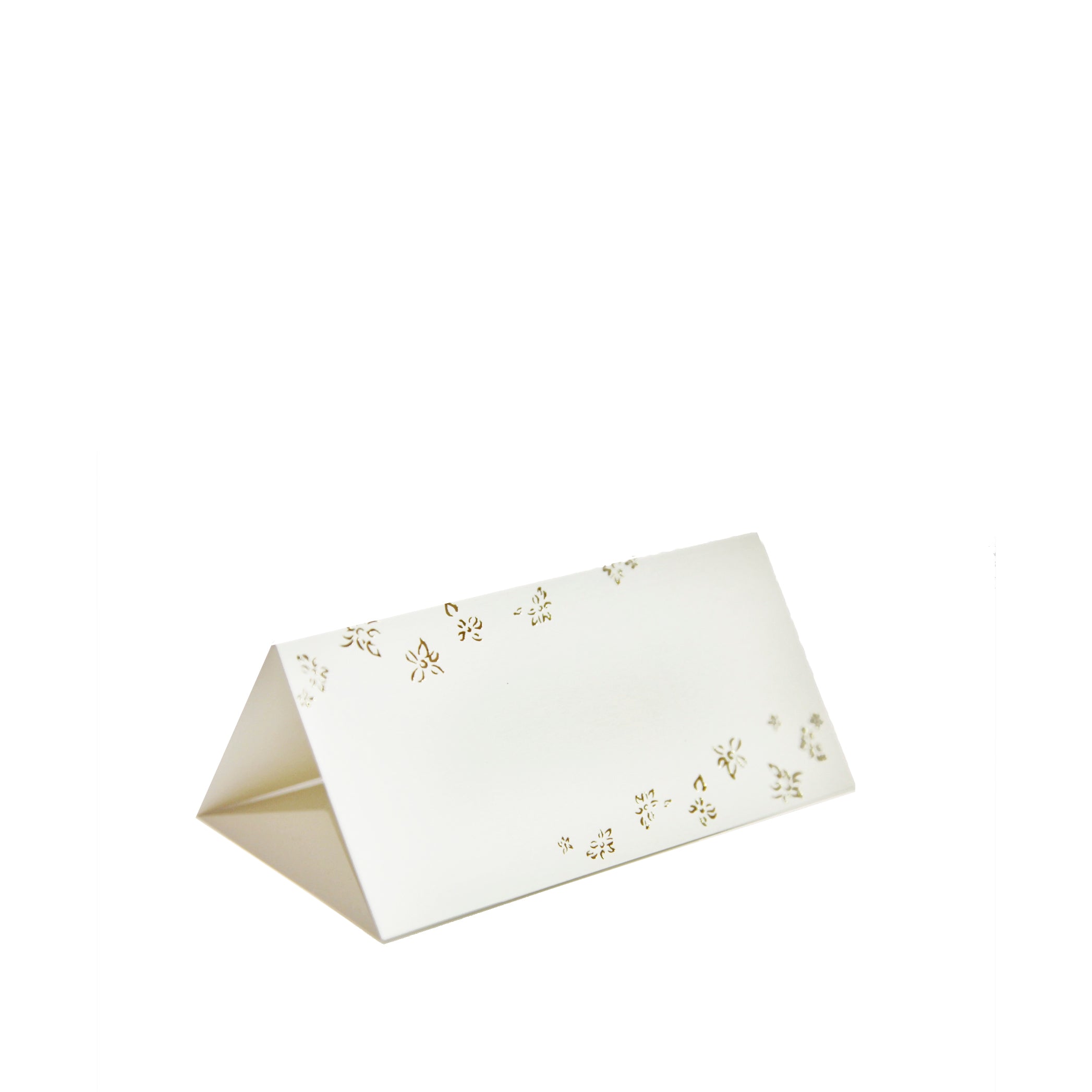 Summerill & Bishop Gold Foiled Falling Flower Place Card, Packet of 12