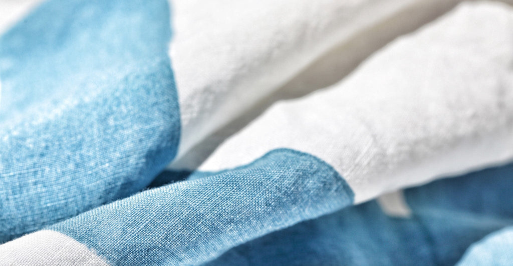 Alphabet Napkin 'Q' in Powder Blue, 50x50cm