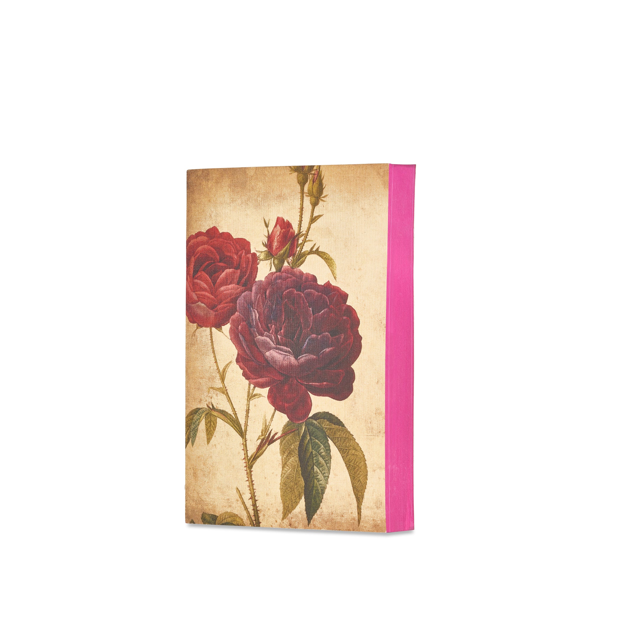 Canvas Notebook Red Roses, 15cm x 21cm