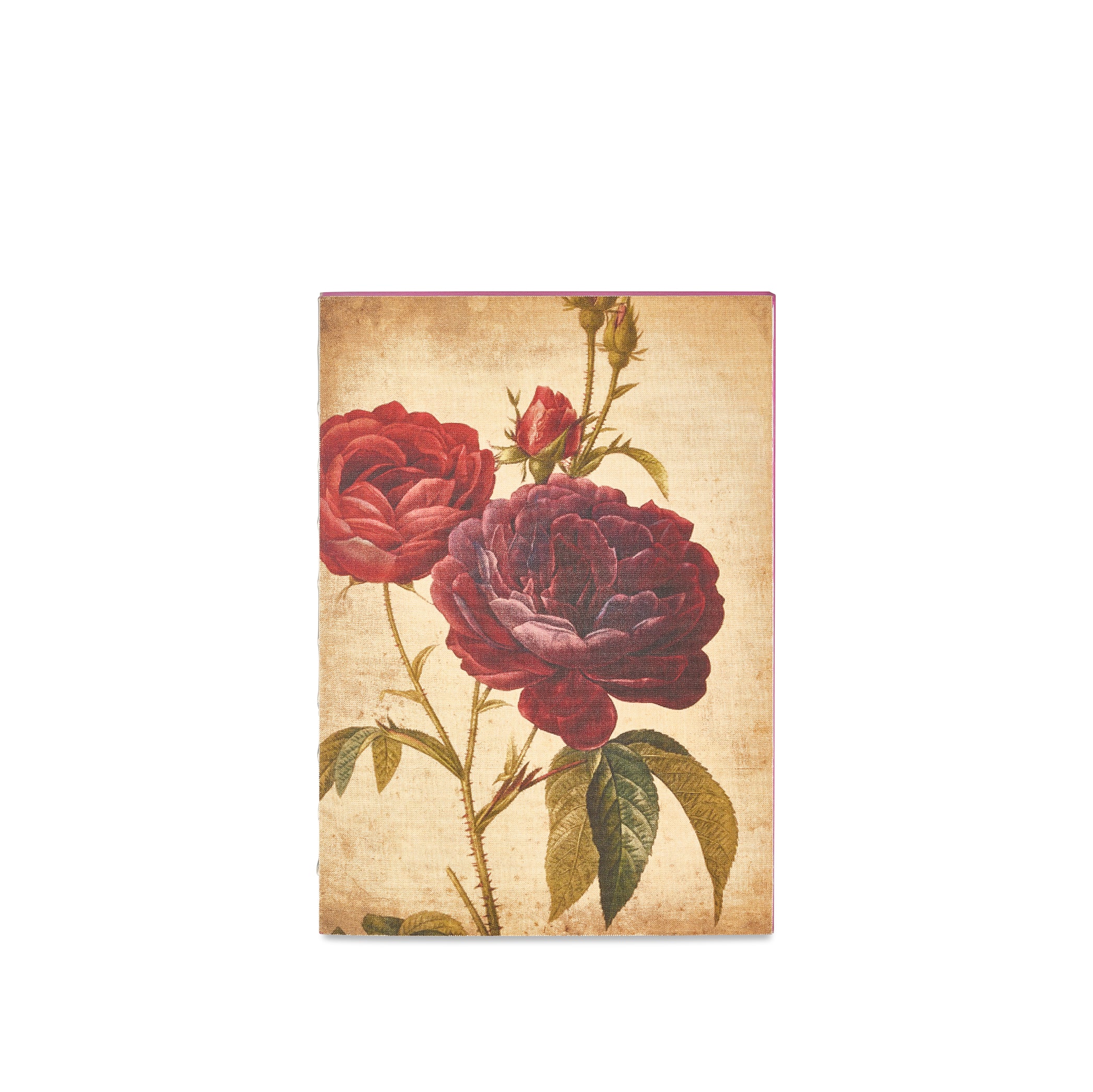 Canvas Notebook Red Roses, 15cm x 21cm