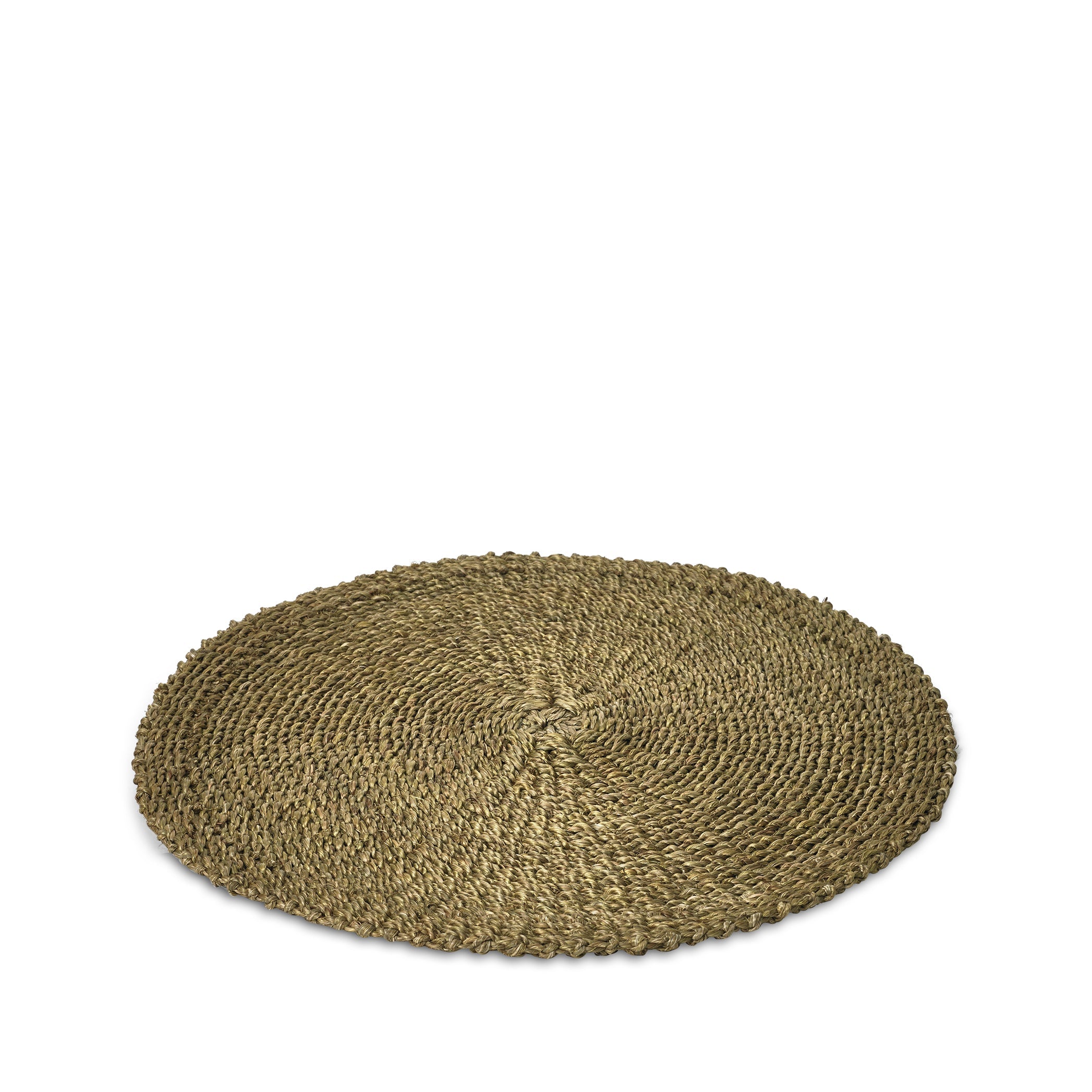 Abaca Woven Round Placemat in Sage