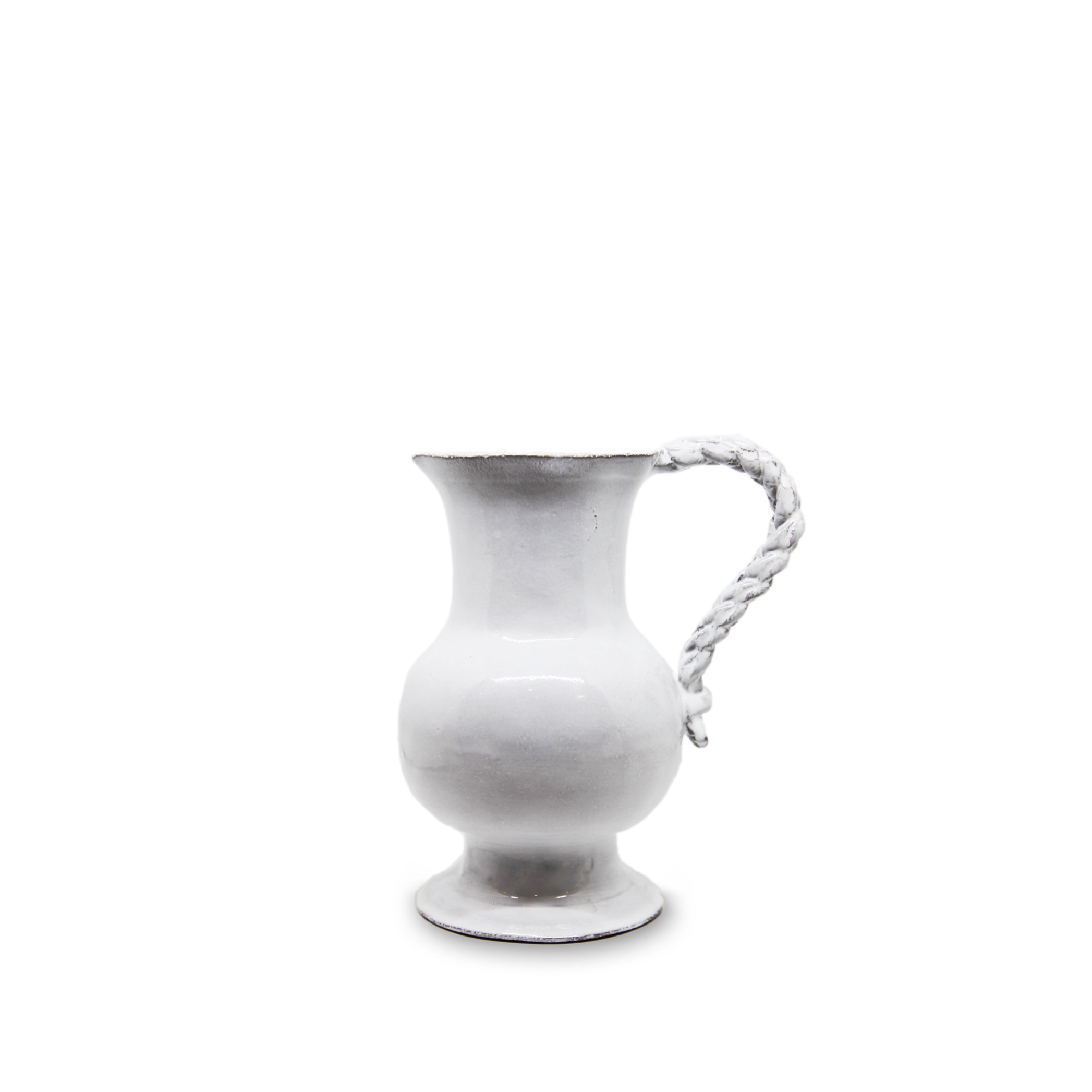Setsuko Pitcher with Braided Handle by Astier de Villatte, 19.5cm