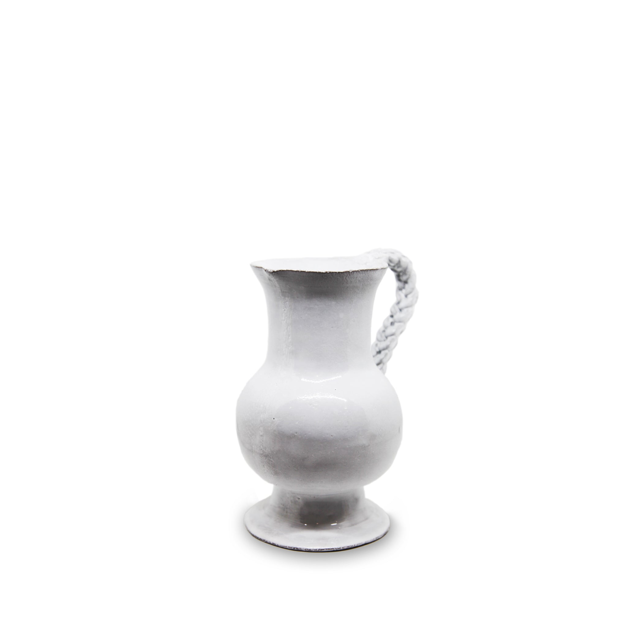 Setsuko Pitcher with Braided Handle by Astier de Villatte, 19.5cm