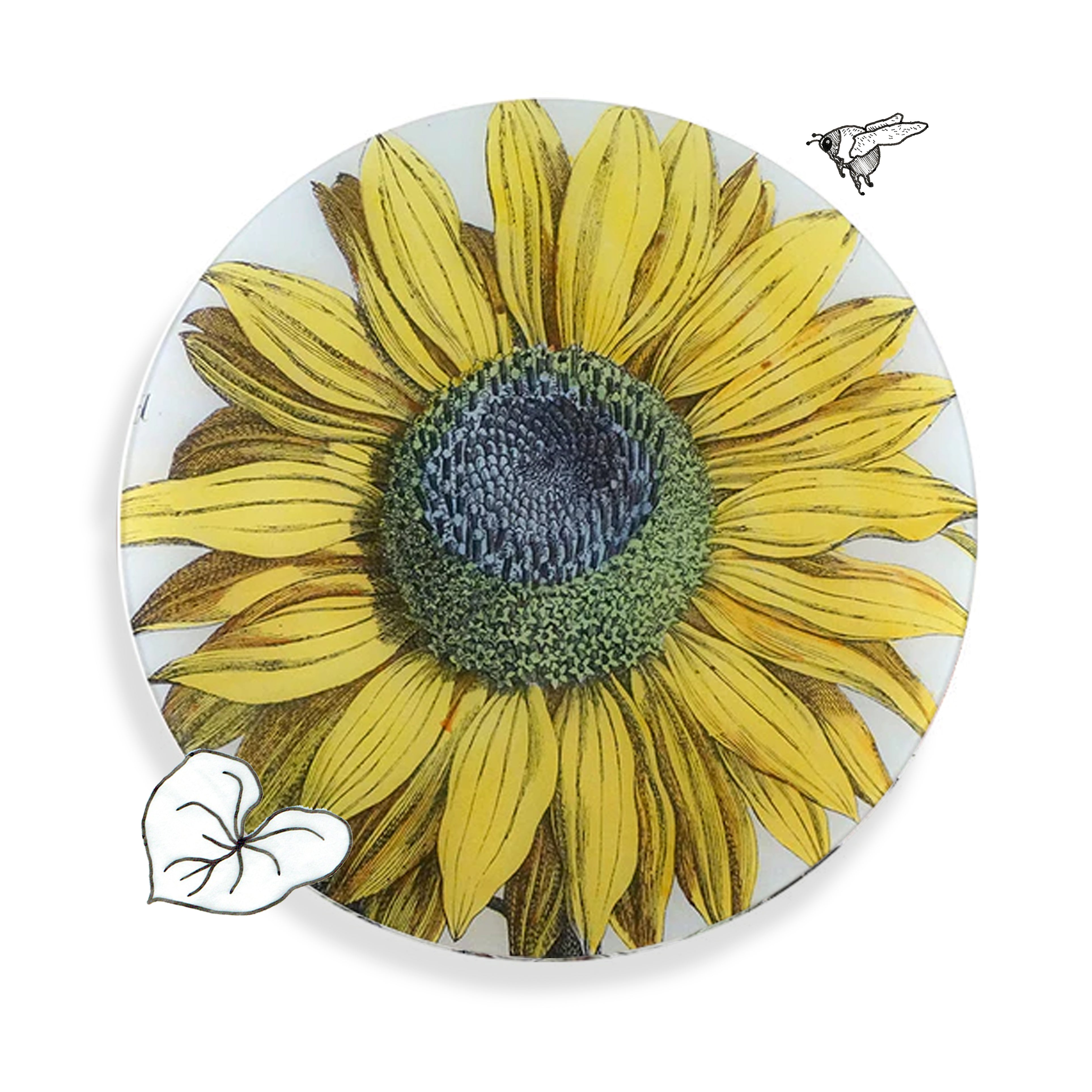John Derian Sun Flower Round Platter, 40.5cm