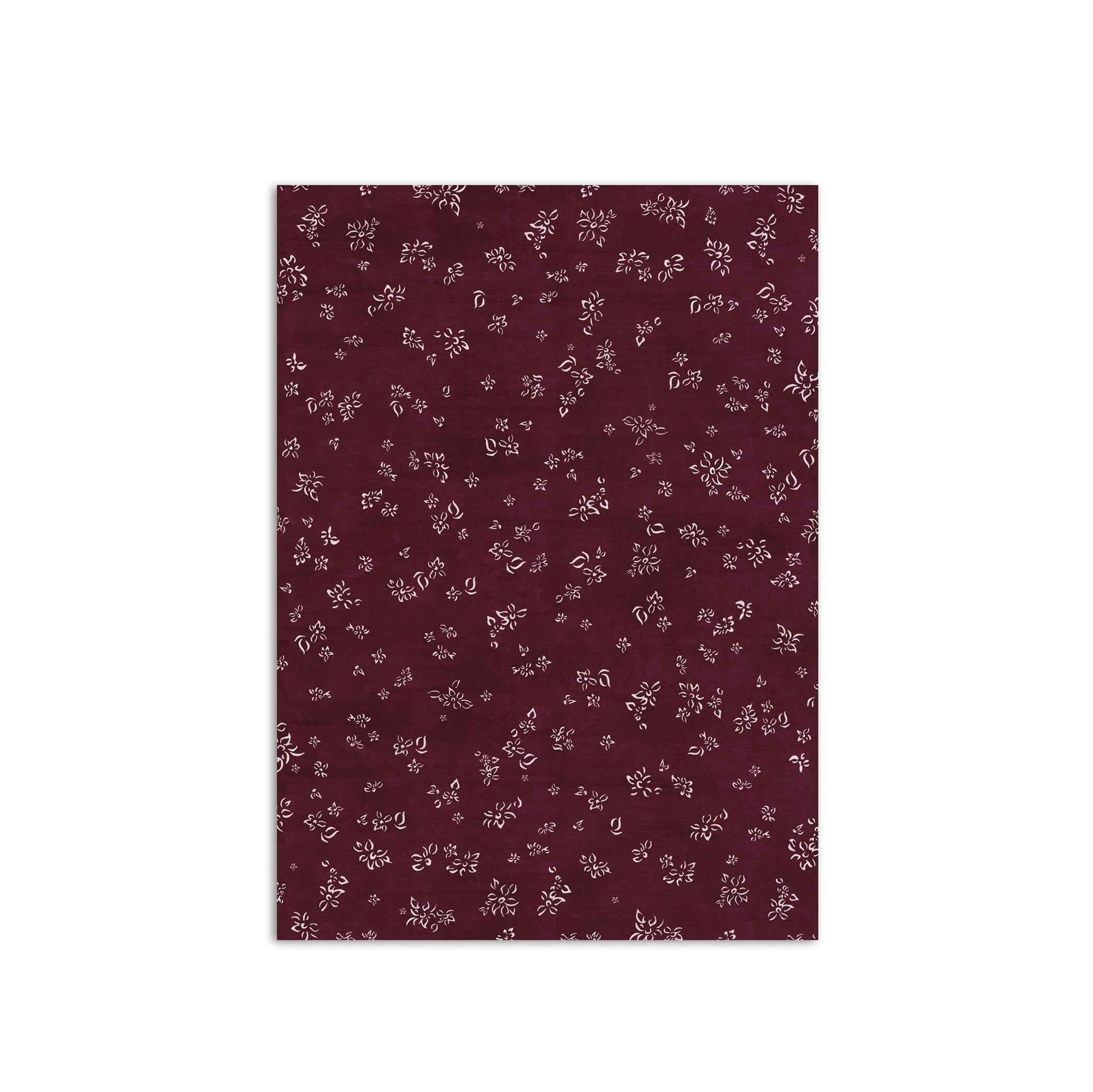 Summerill & Bishop Falling Flower Wrapping Paper in Grape Purple, Roll of 4