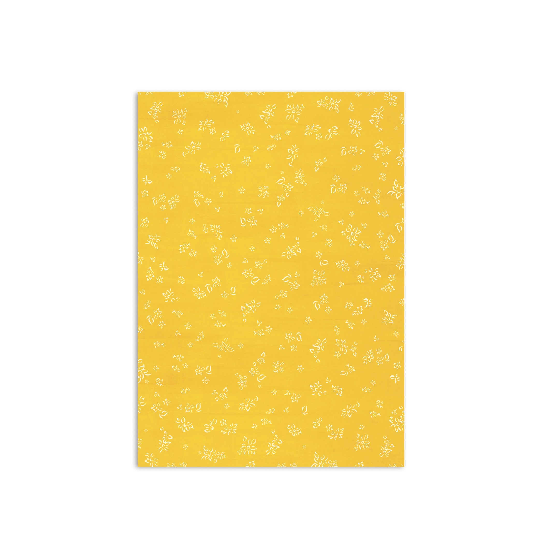 Summerill & Bishop Falling Flower Wrapping Paper in Lemon Yellow, Roll of 4