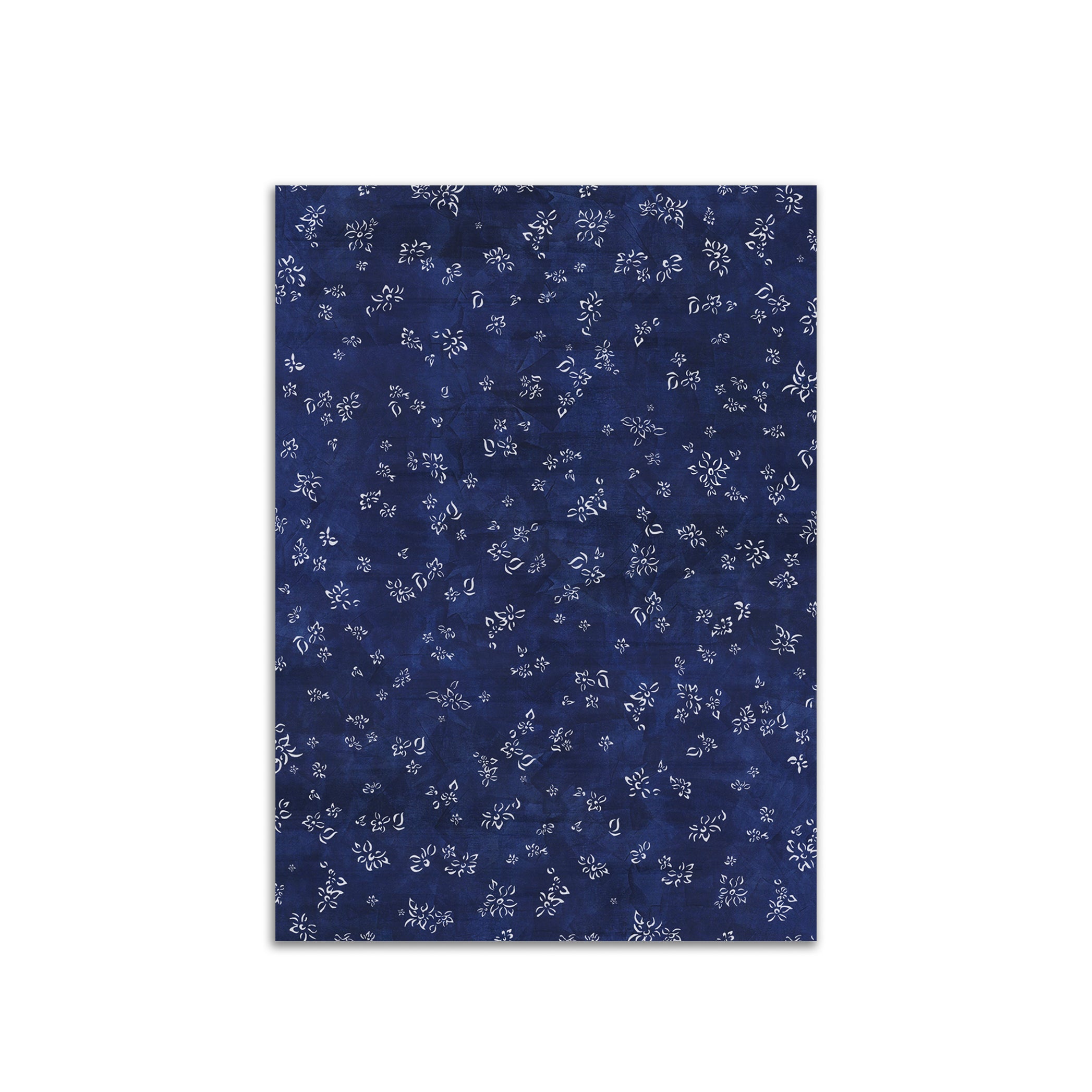Summerill & Bishop Falling Flower Wrapping Paper in Midnight Blue, Roll of 4