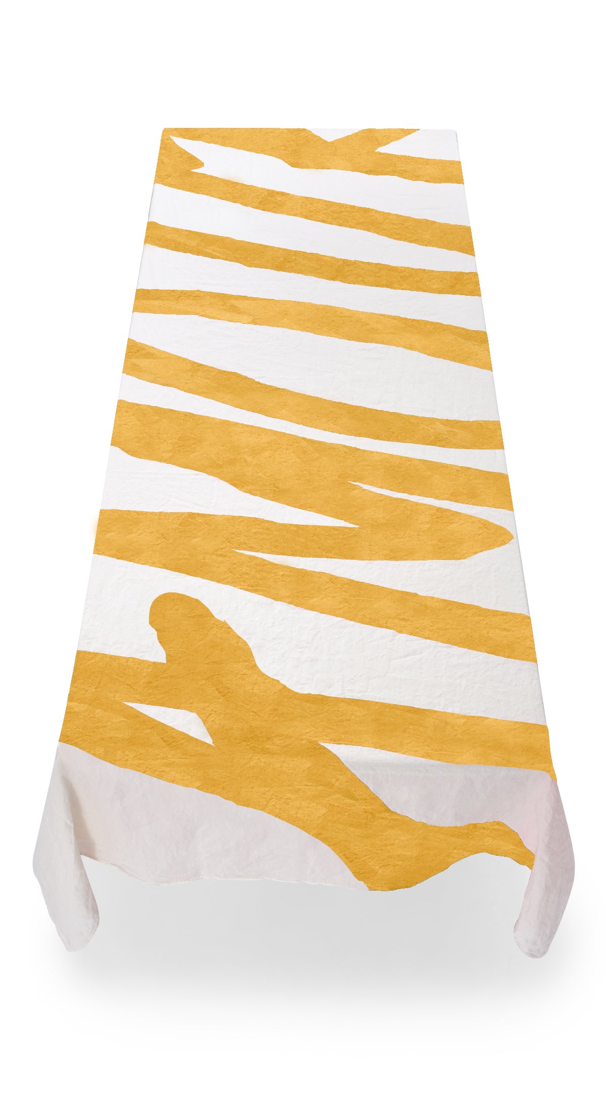 Bespoke Word Linen Tablecloth in Lemon Yellow
